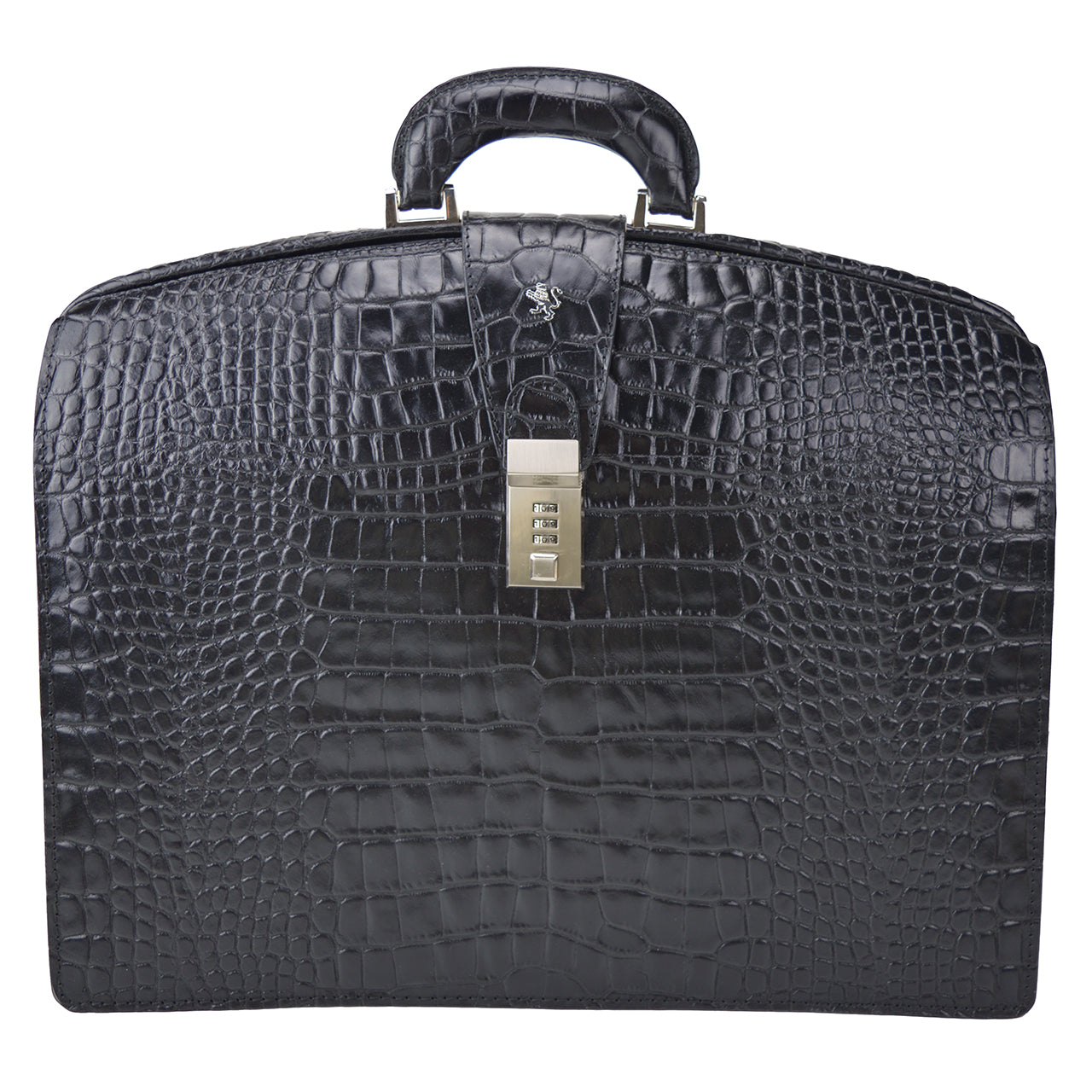 Pratesi Brunelleschi King Briefcase in genuine leather - King Black