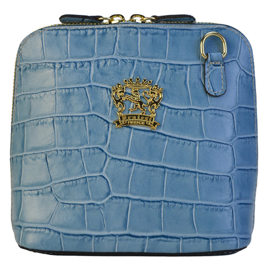 Pratesi Volterra 本革 King Lady バッグ - King Sky Blue