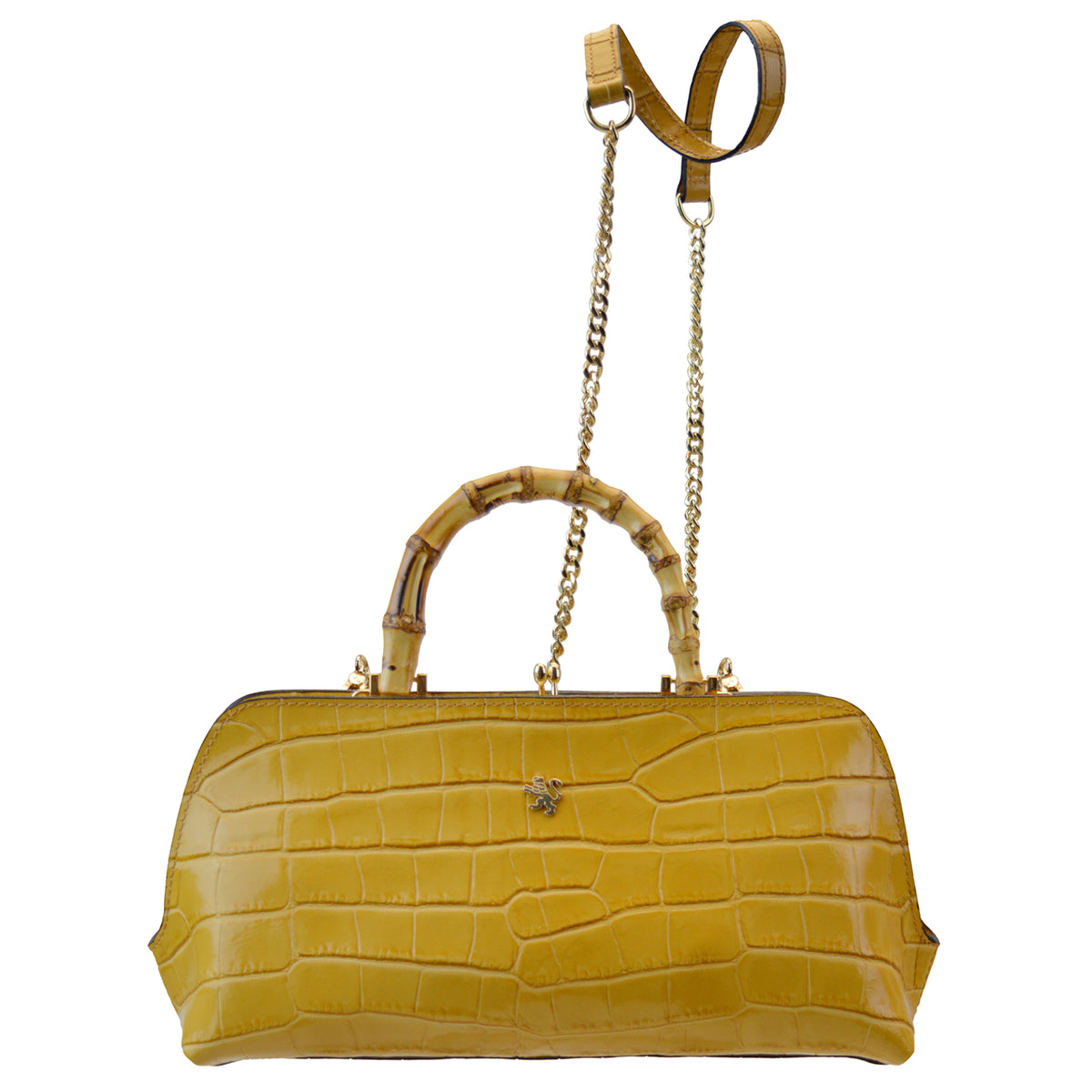 Pratesi Candeli Lux Handbag K565/27 in Genuine Leather - King Mustard - cgpt2
