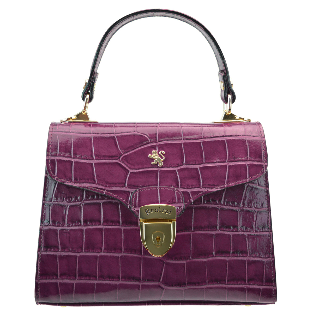 Pratesi Candeli Lux Handbag R565/27 in genuine leather - Radica Violet - cgpt2