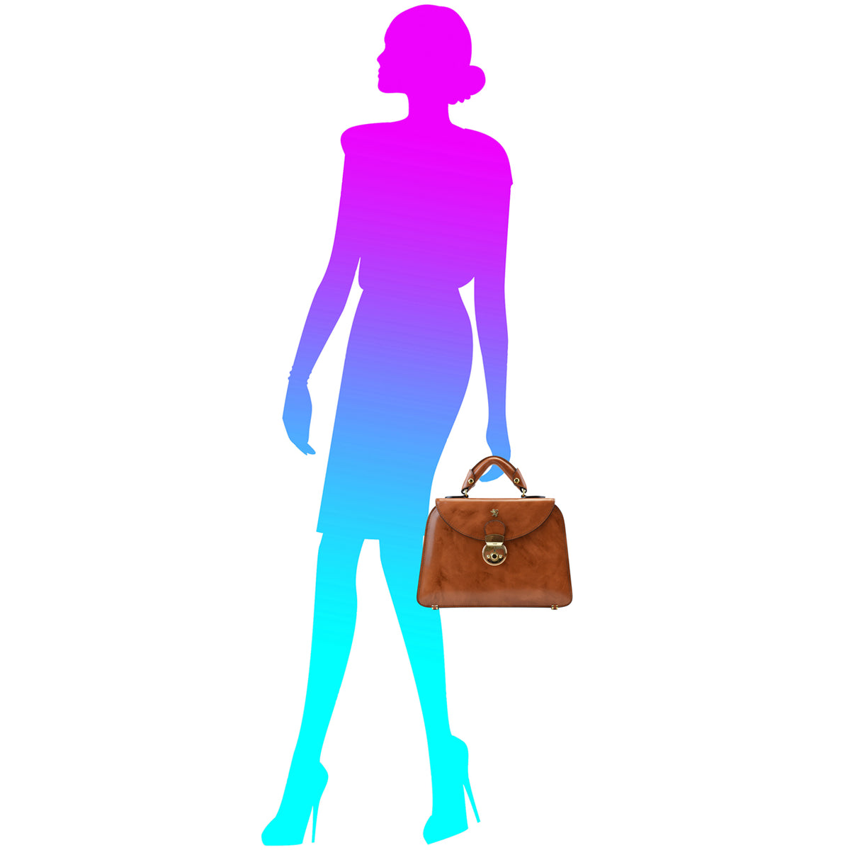 Pratesi Veneziano R285/P Small Lady Bag in cow leather - cgpt2