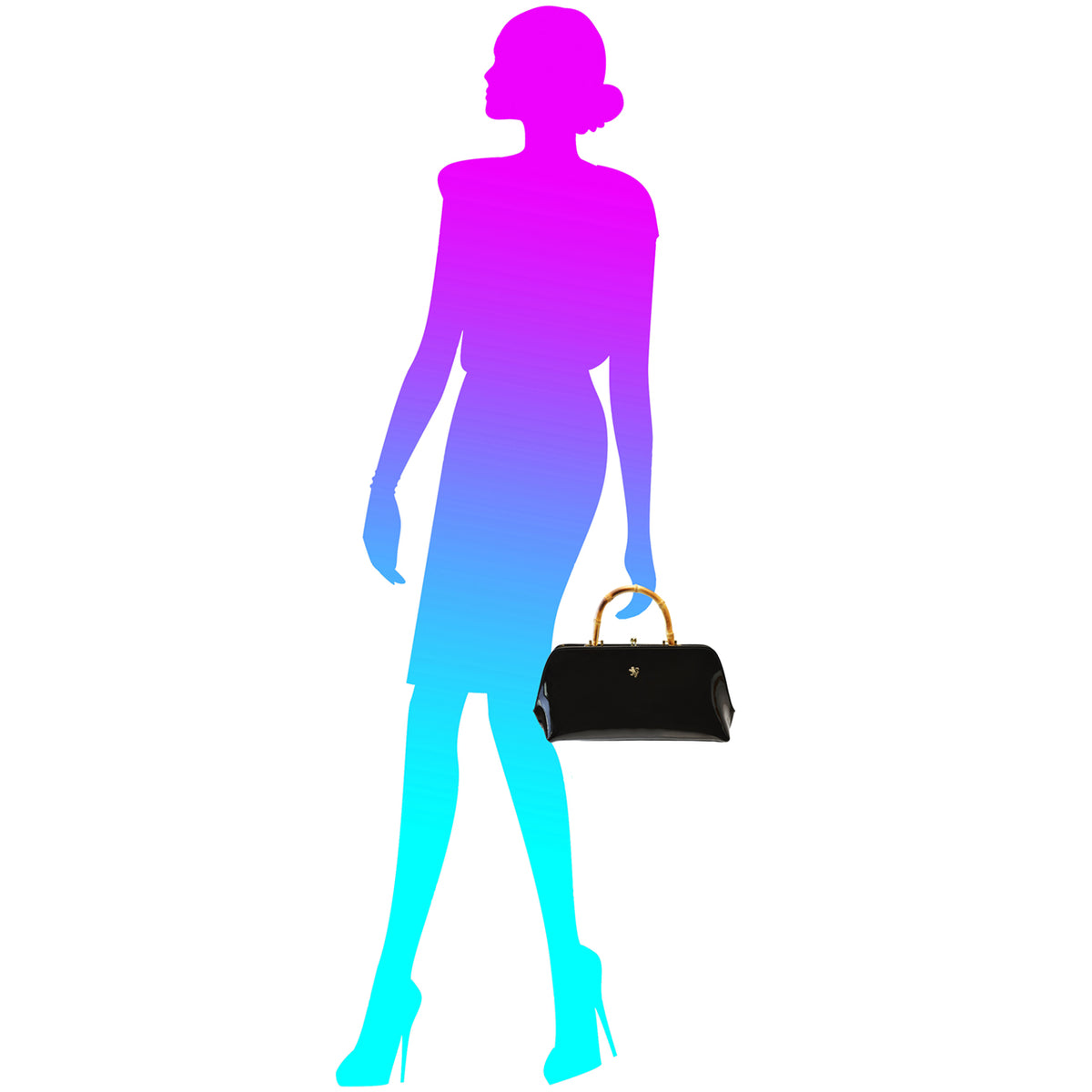 Pratesi Candeli Lux Handbag V565/27 in patent calfskin - cgpt2