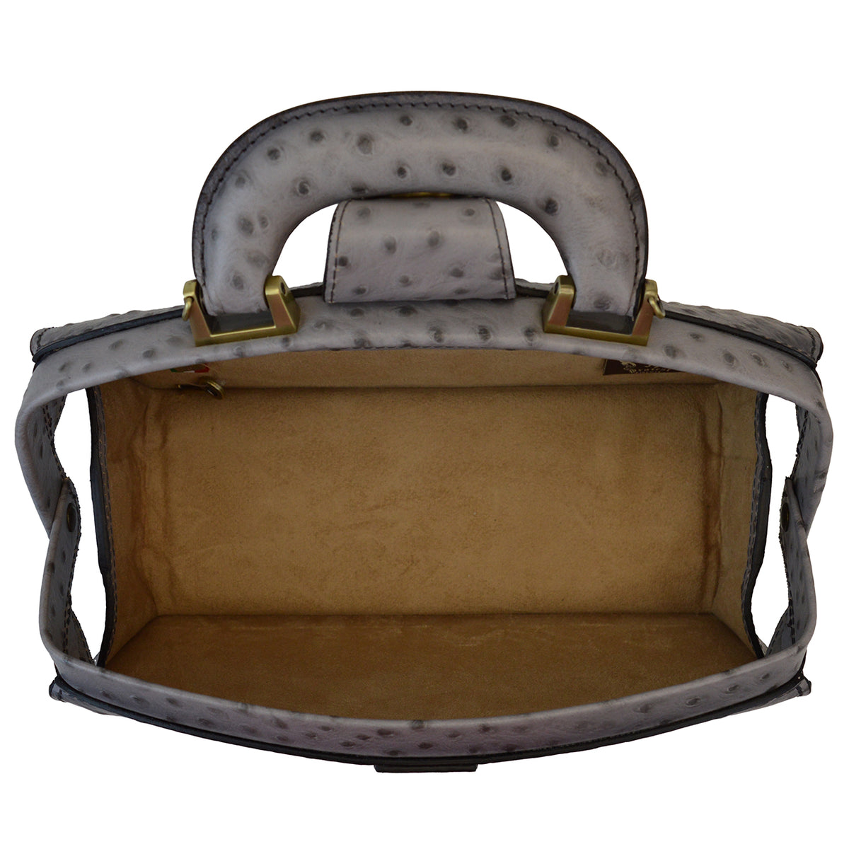 Pratesi Lady Brunelleschi Ostrich Woman Bag in cow leather - cgpt2