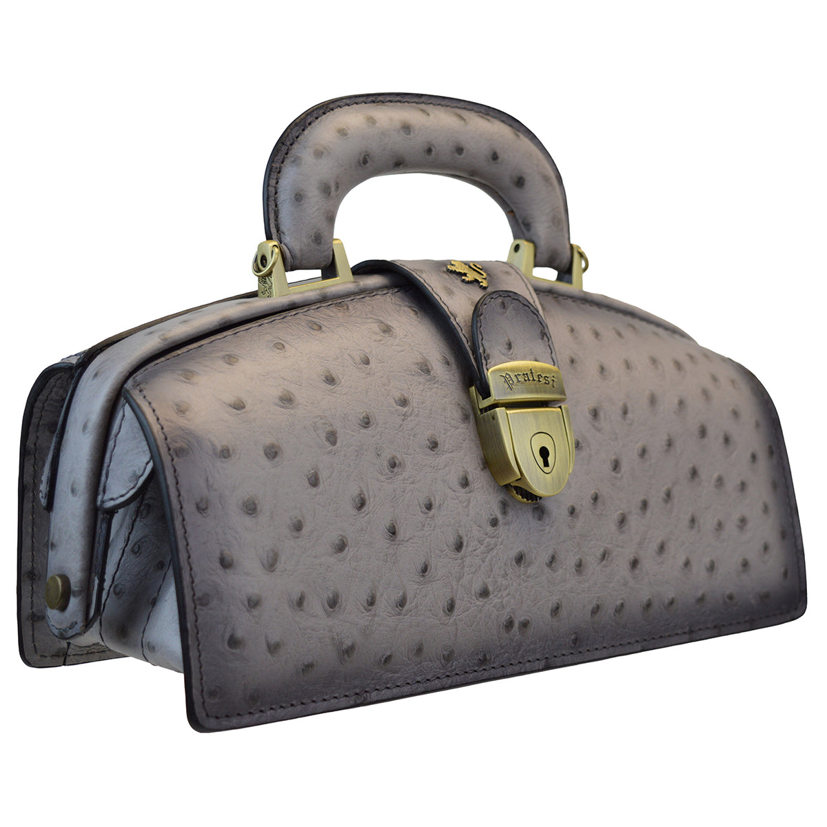 Pratesi Lady Brunelleschi Ostrich Woman Bag in cow leather - cgpt2