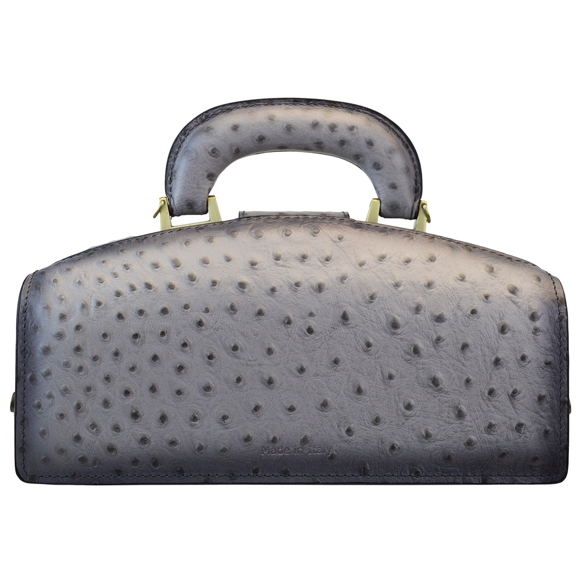 Pratesi Lady Brunelleschi Ostrich Woman Bag in cow leather - Ostrich Grey - cgpt2