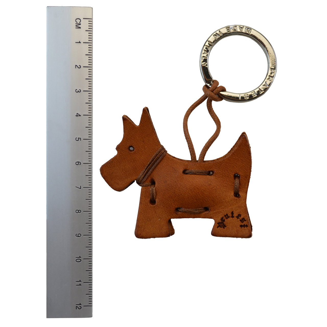 Pratesi Key Holder Charms P111 - Cognac Tao