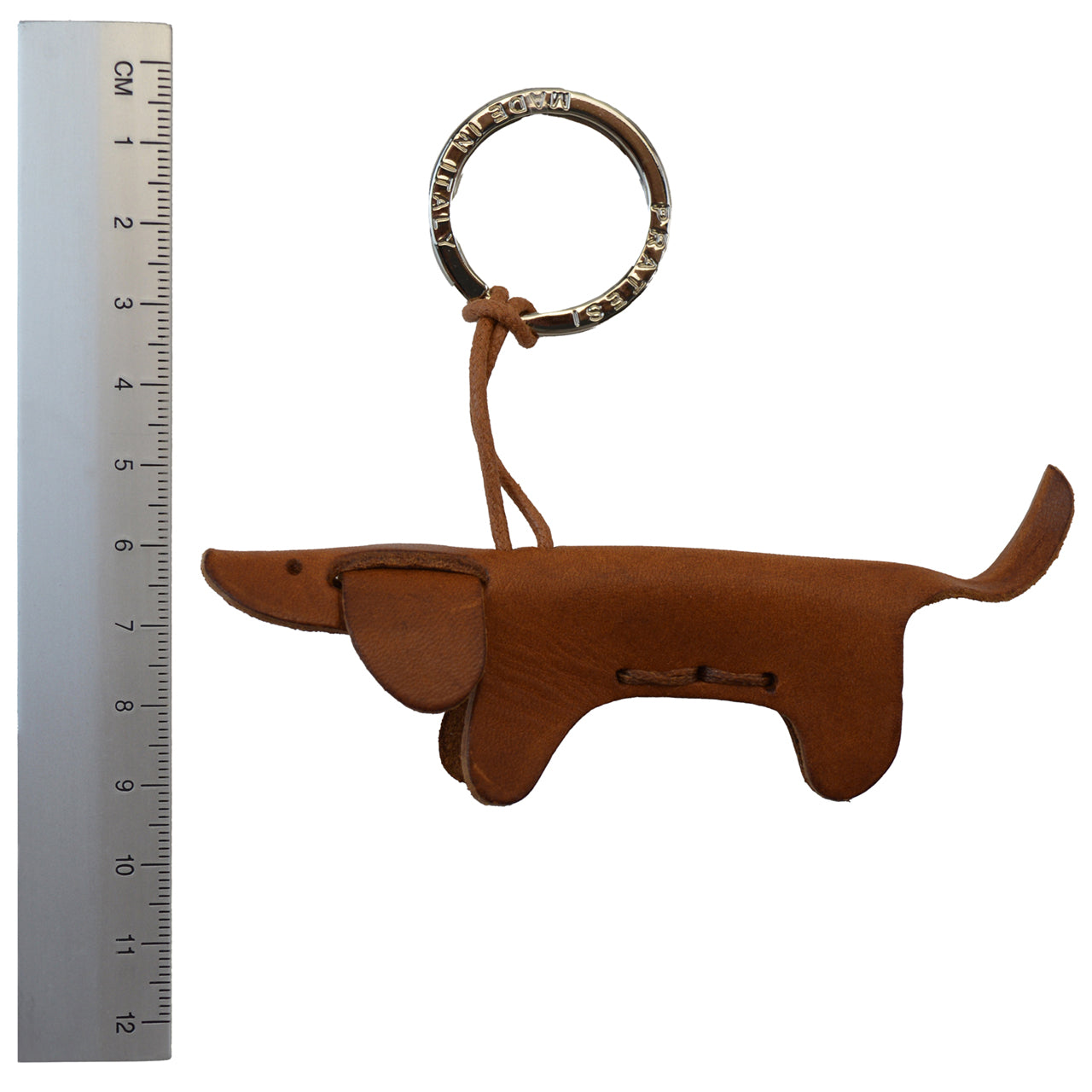 Pratesi Key Holder Charms P111 - Brown Dachshund Dog