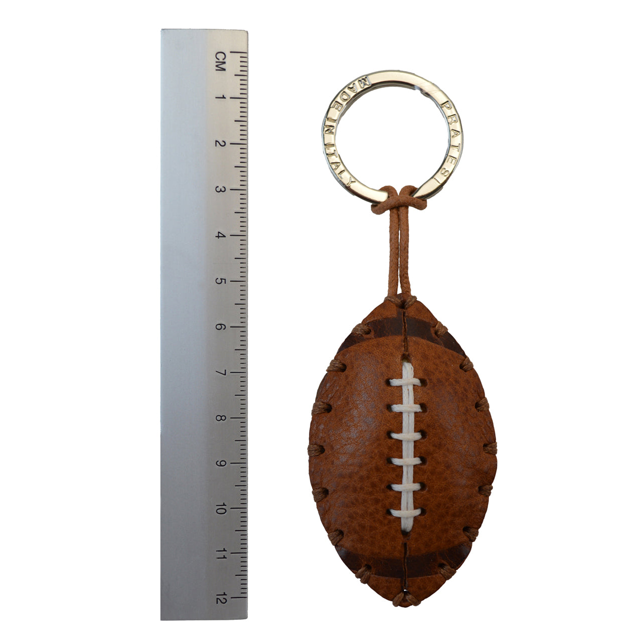Pratesi Key Holder Charms P111 - Brown Football