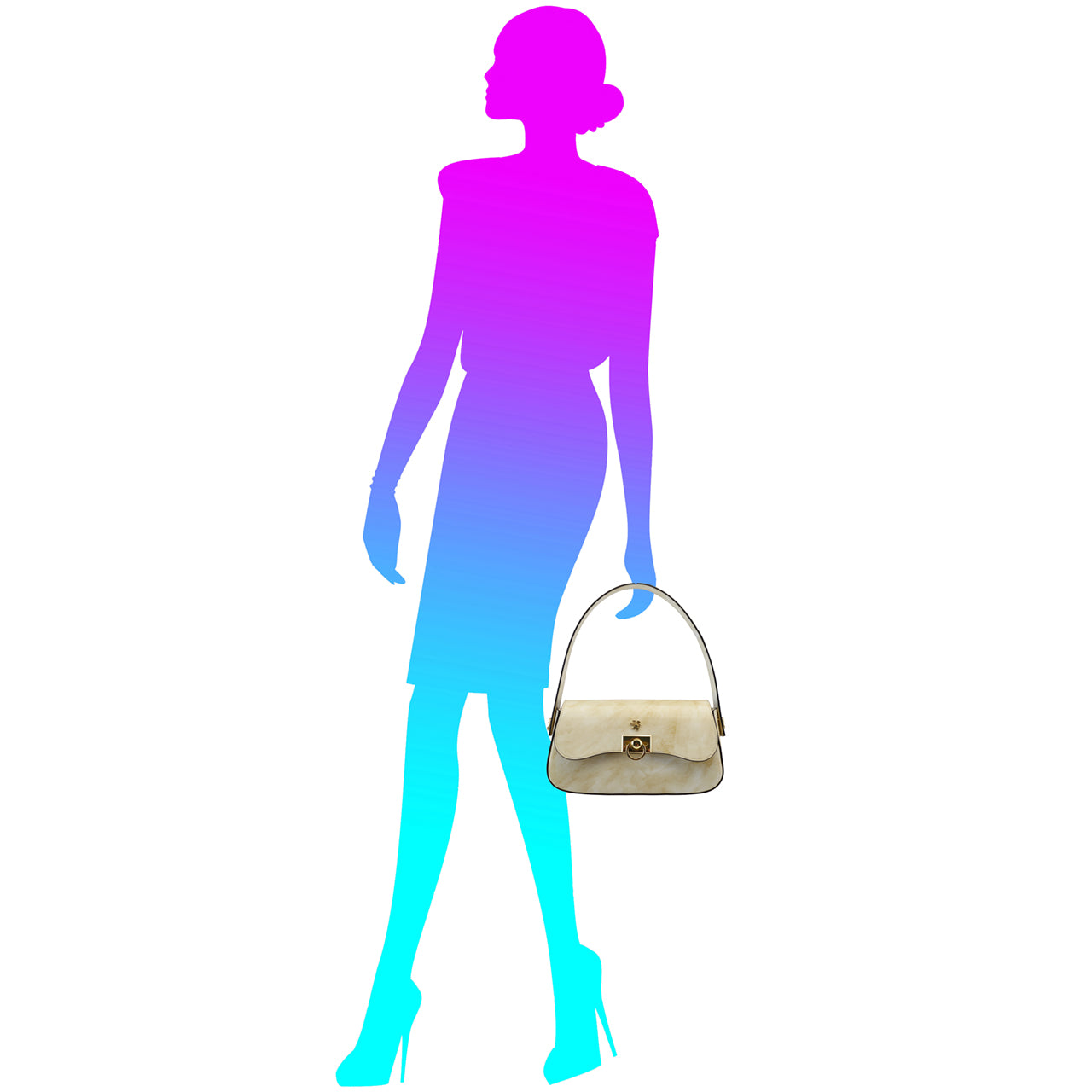 Pratesi Castellina Handbag in Brunelleschi Leather -  Sky Blue