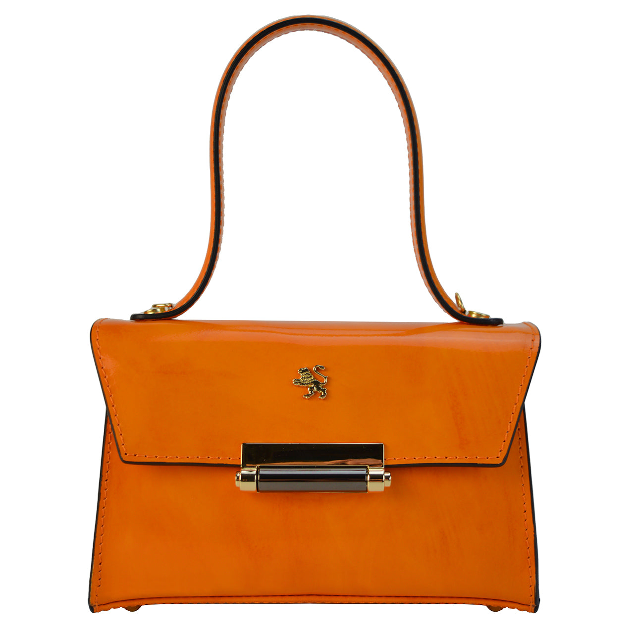 Pratesi Miss Impruneta R146 Lady Bag in genuine leather - Brunelleschi Orange - SZN