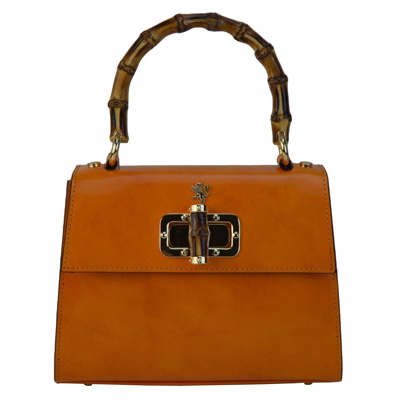 Pratesi Castalia R298/26 Bolso Lady en piel de vaca - Radica Naranja