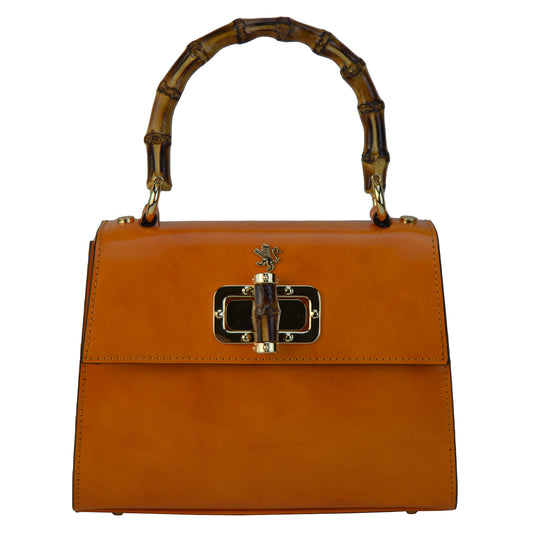 Pratesi Castalia R298/26 Bolso Lady en piel de vaca - Radica Naranja