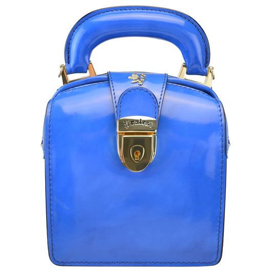 Pratesi Brunelleschi R120/L Handbag in genuine leather - Brunelleschi Electric Blue - LQE