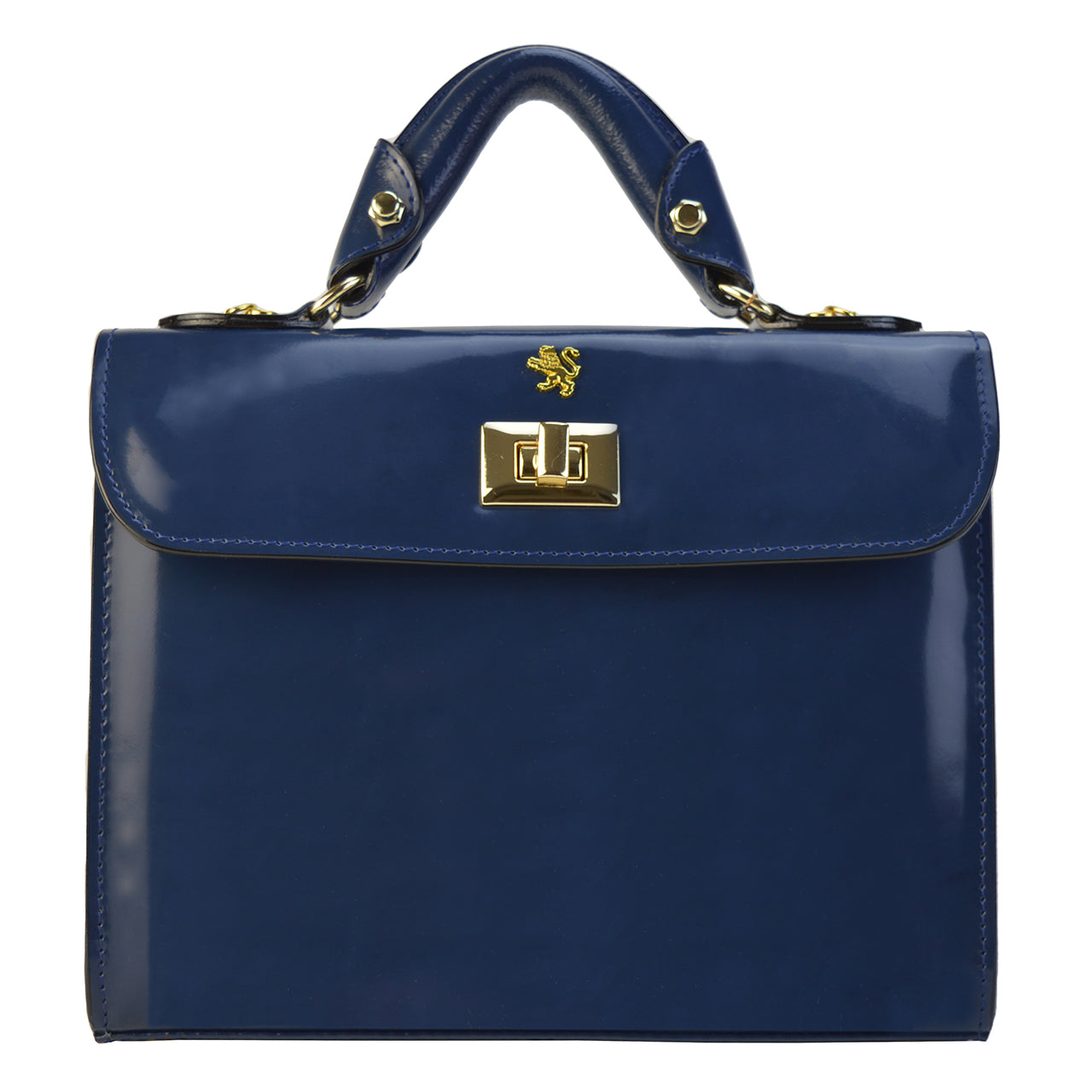 Pratesi Lucignano R280/26 Bolso de mano en cuero de vaca - Radica Azul