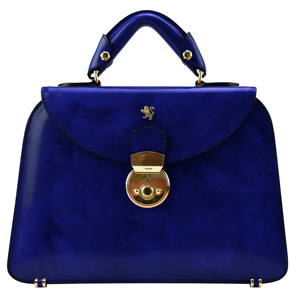 Pratesi Candeli Lux Handbag V565/27 in patent calfskin - Patent Coffee - cgpt2