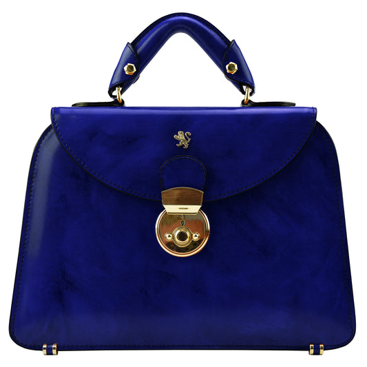 Pratesi Candeli Lux Handbag V565/27 in patent calfskin - Patent Coffee - cgpt2