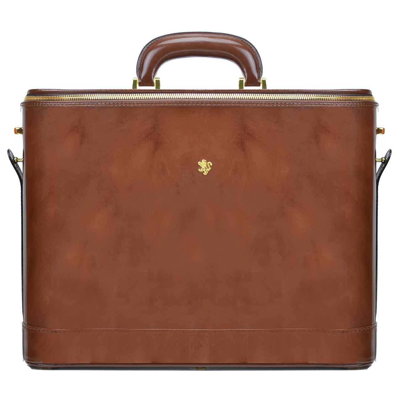 Pratesi Raphaello Laptop Bag 17 en piel de vaca - Raphaello Laptop Bag R116/17 Café