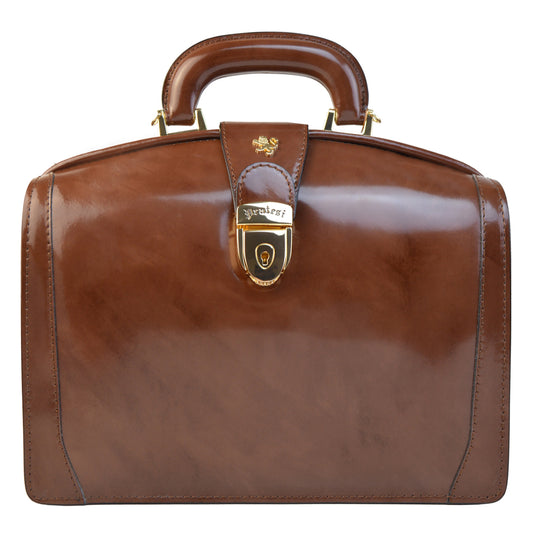 Pratesi Miss Brunelleschi Bagin genuine Italian leather - Coffee