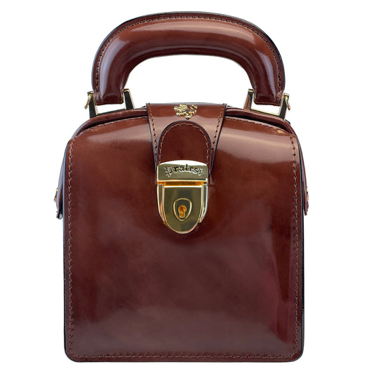 Pratesi Brunelleschi R120/L Handbag in genuine leather - Brunelleschi Coffee - LQE