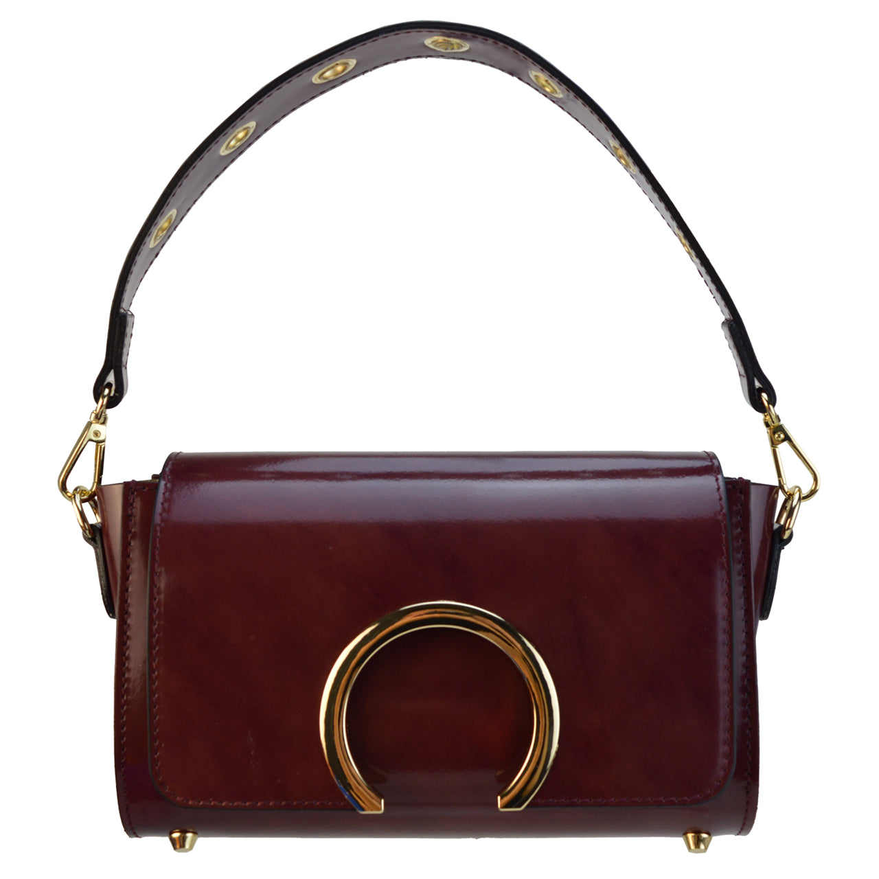 Pratesi Portovenere Sac à main italien en véritable cuir Brunelleschi italien - Chianti
