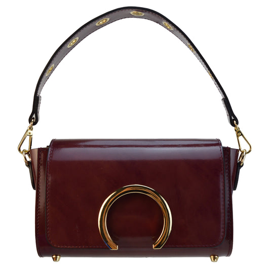 Pratesi Portovenere Sac à main italien en véritable cuir Brunelleschi italien - Chianti