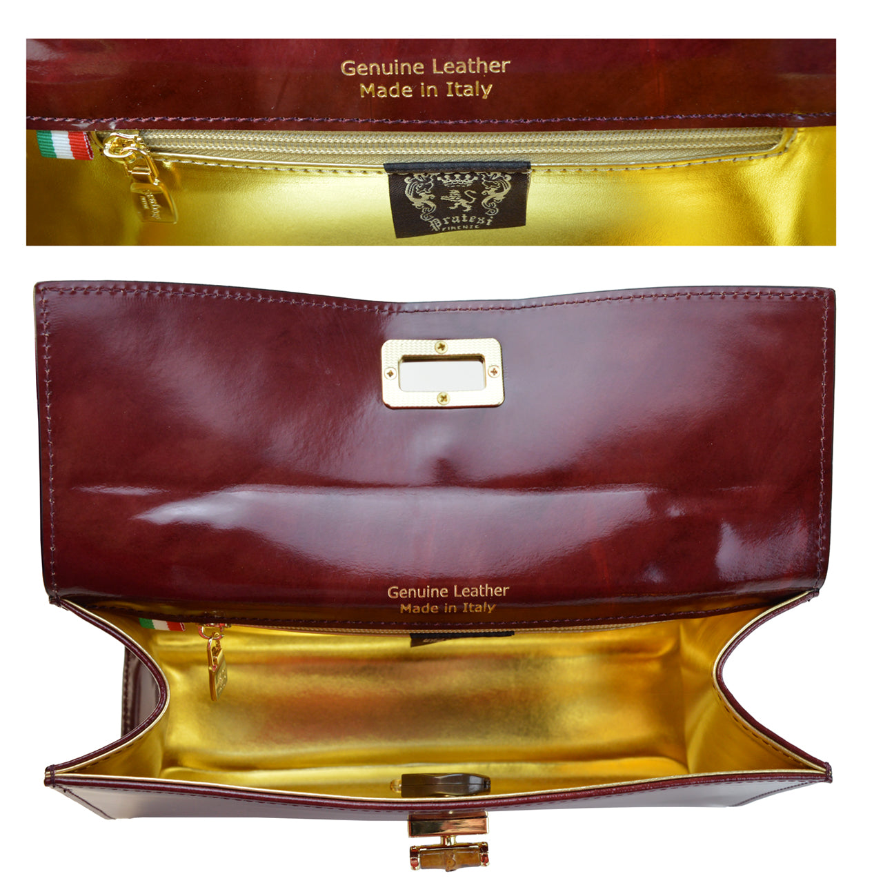 Pratesi Castalia Baguette レディバッグ - Brunelleschi Chianti