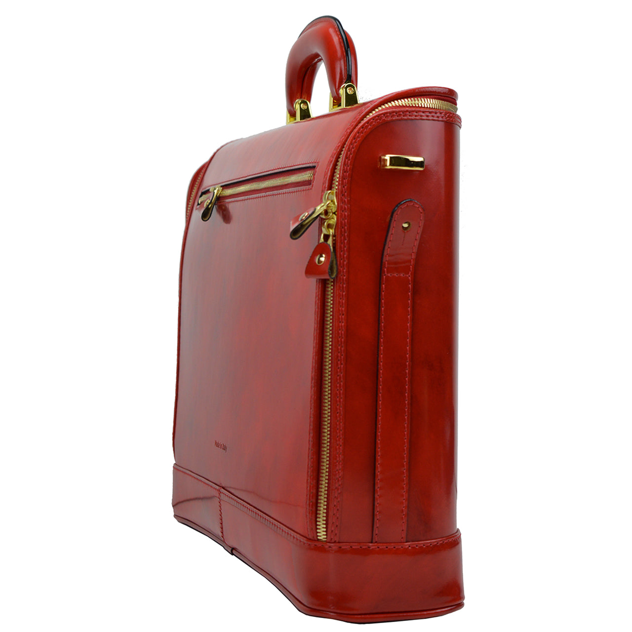 Pratesi Raphaello Laptop Bag 17 en piel de vaca - Raphaello Laptop Bag R116/17 Cereza