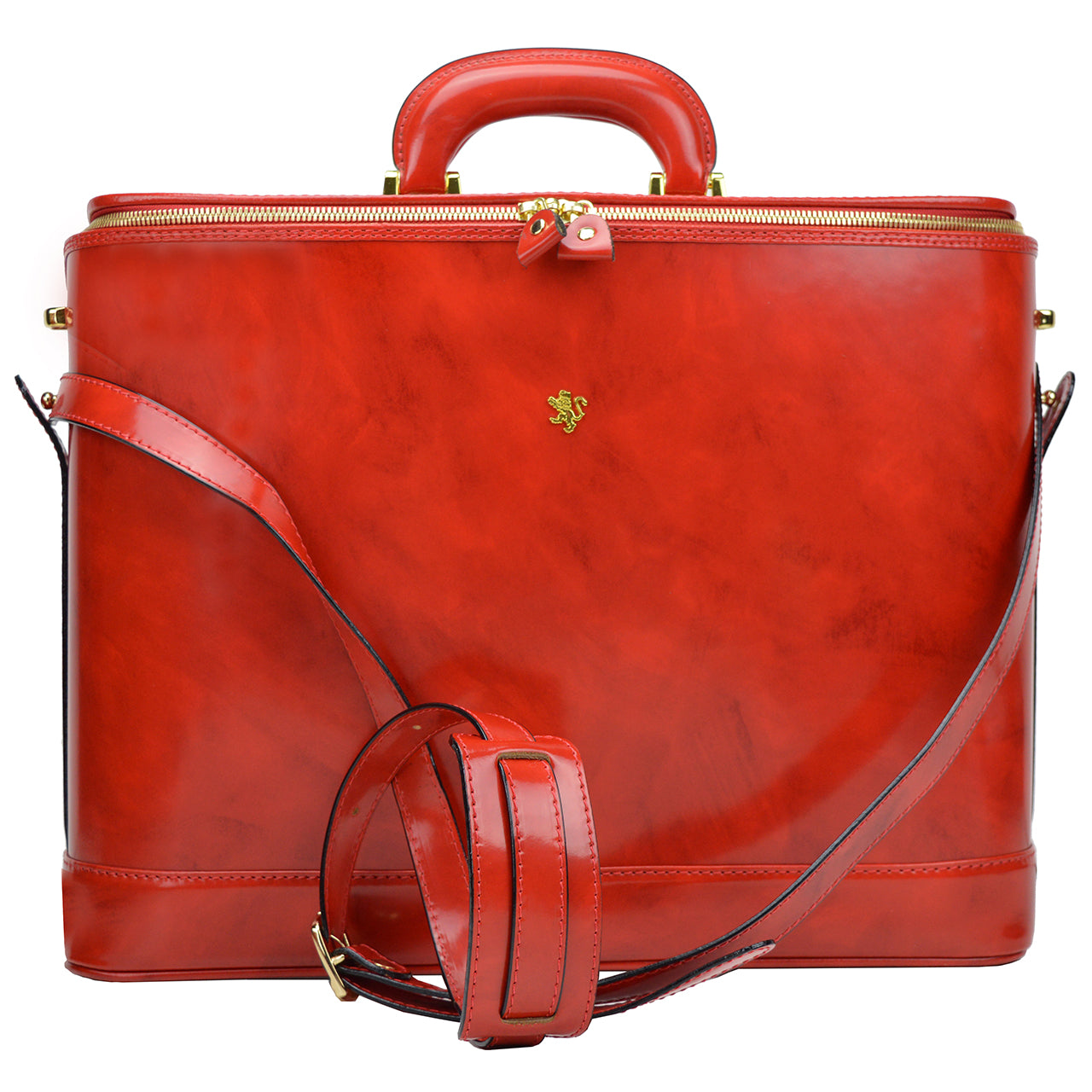 Pratesi Raphaello Laptop Bag 17 en piel de vaca - Raphaello Laptop Bag R116/17 Cereza