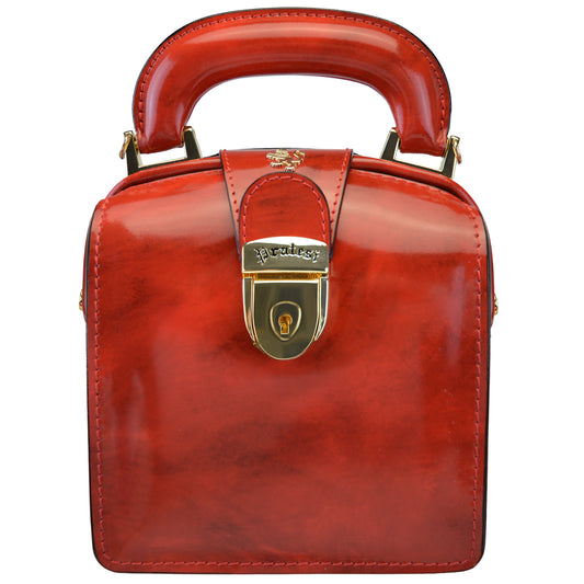 Pratesi Brunelleschi R120/L Handbag in genuine leather - Brunelleschi Cherry - LQE
