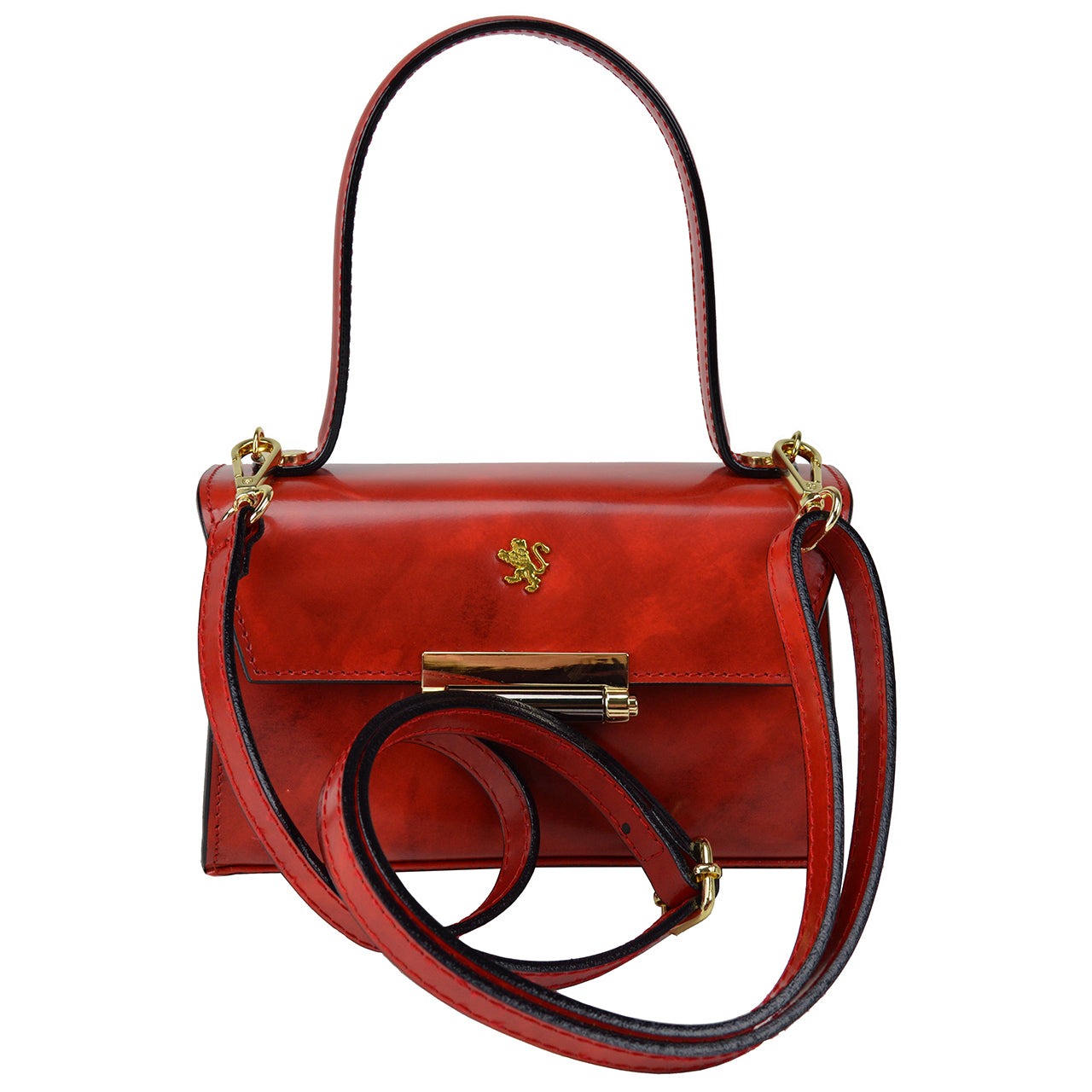 Pratesi Miss Impruneta R146 Lady Bag en cuir de vache - Radica Orange