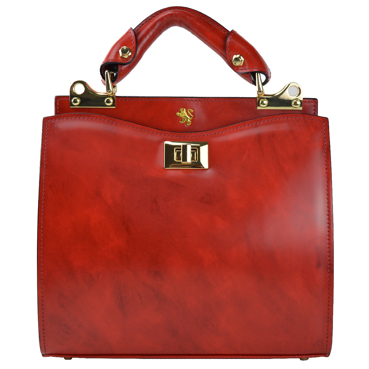 Pratesi Anna Maria Luisa de' Medici Medium Lady Bag en cuir de vache - Radica Cherry