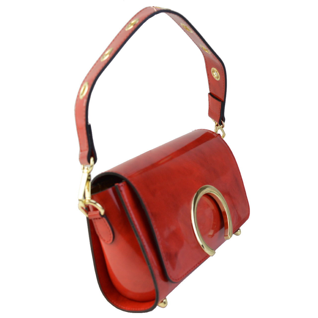 Sac à main italien Pratesi Portovenere en véritable cuir Brunelleschi italien - Violet