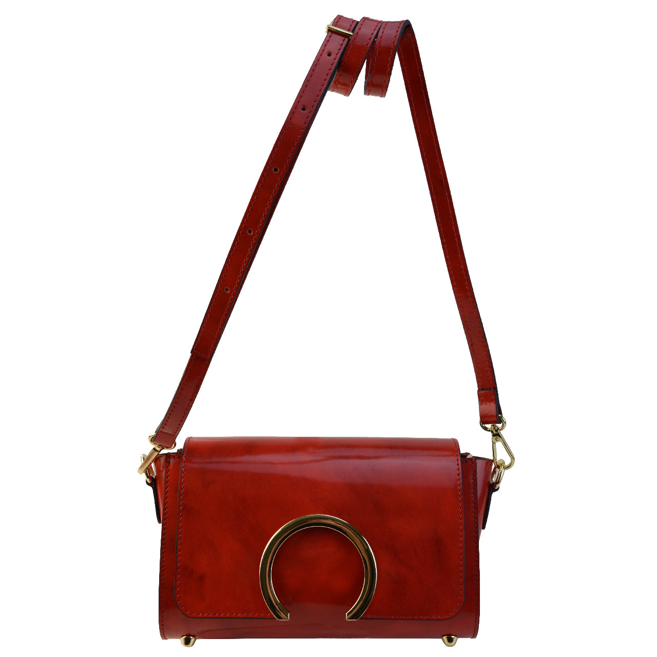 Pratesi Portovenere Italian Handbag in Genuine Italian Brunelleschi Leather - Fuchsia
