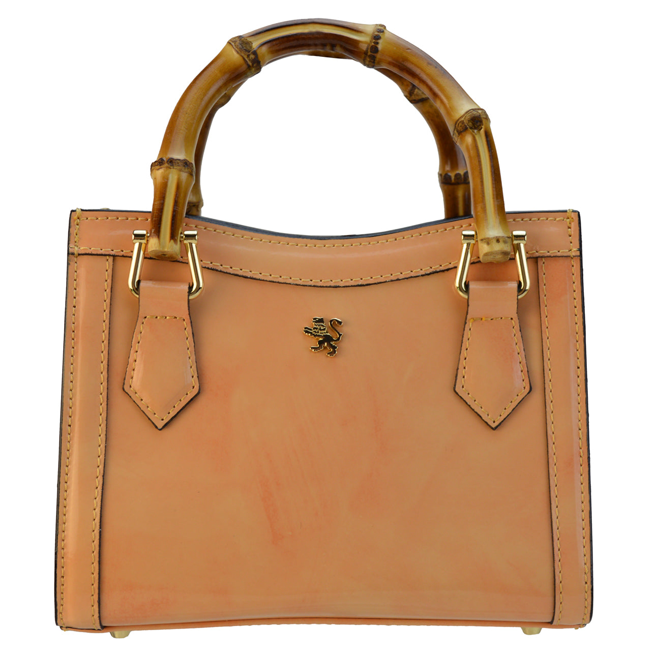 Pratesi Capri R498 Genuine Leather Lady's Bag - Brunelleschi Peach