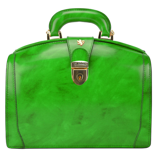 Pratesi Miss Brunelleschi Bag in genuine Italian leather - Green