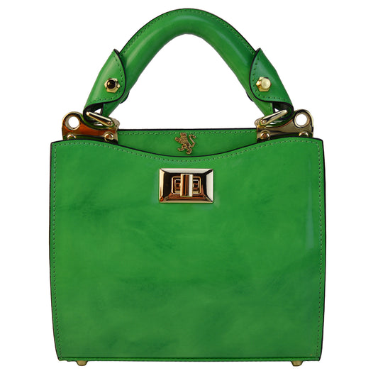 Pratesi Anna Maria Luisa de' Medici スモール レディ バッグ カウレザー R150/20 - Radica Emerald