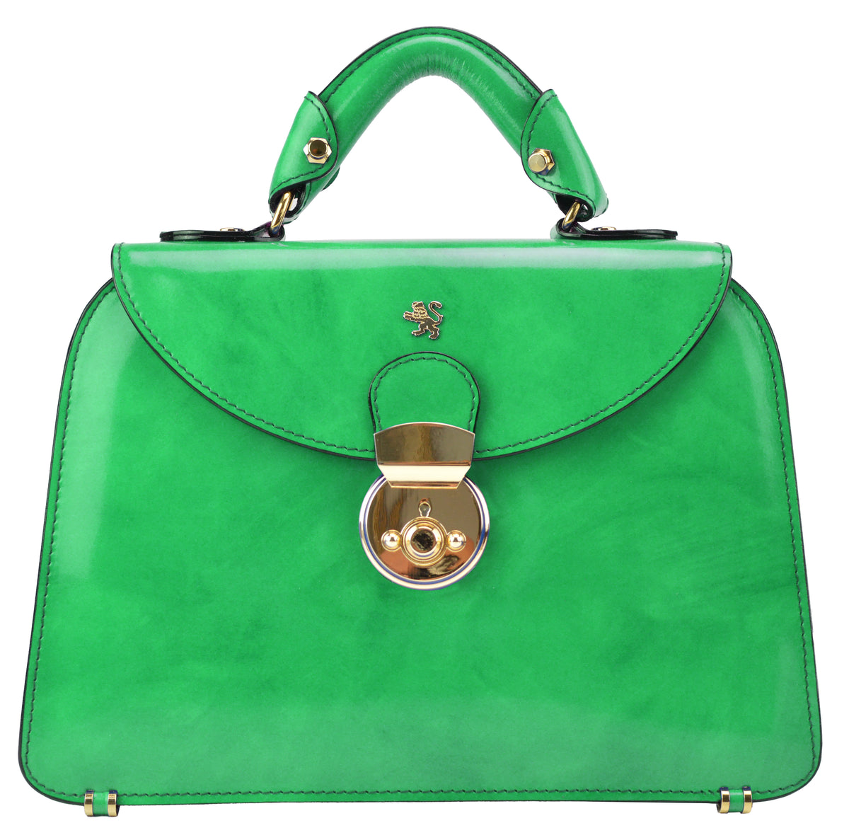 Pratesi Castellina V368/CH bag in Fusion patent calfskin - Fusion Patent Green - cgpt2