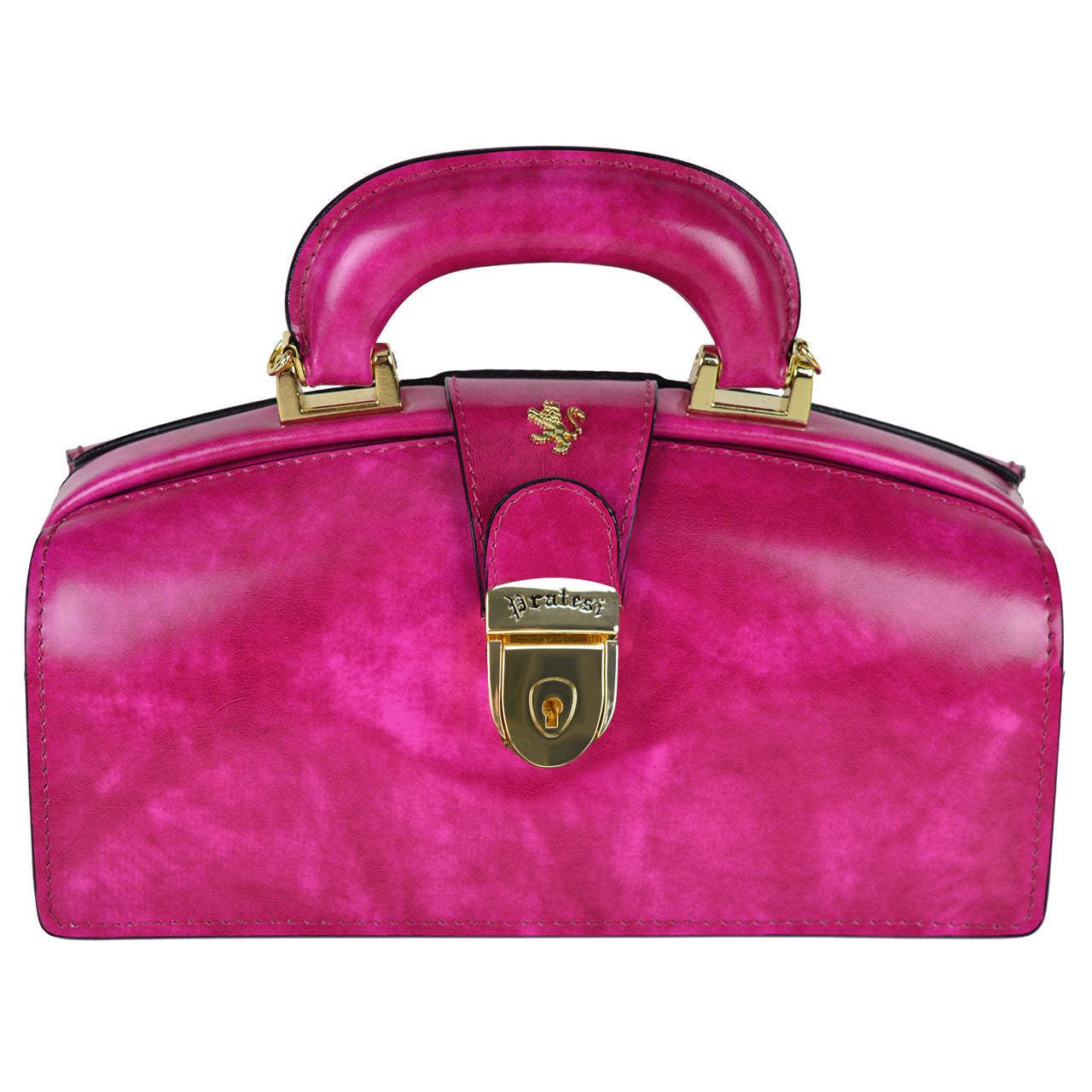 Sac Pratesi Lady Brunelleschi en cuir de vache - Radica Fuchsia