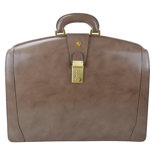 Pratesi Brunelleschi Briefcase in cow leather - Radica Grey