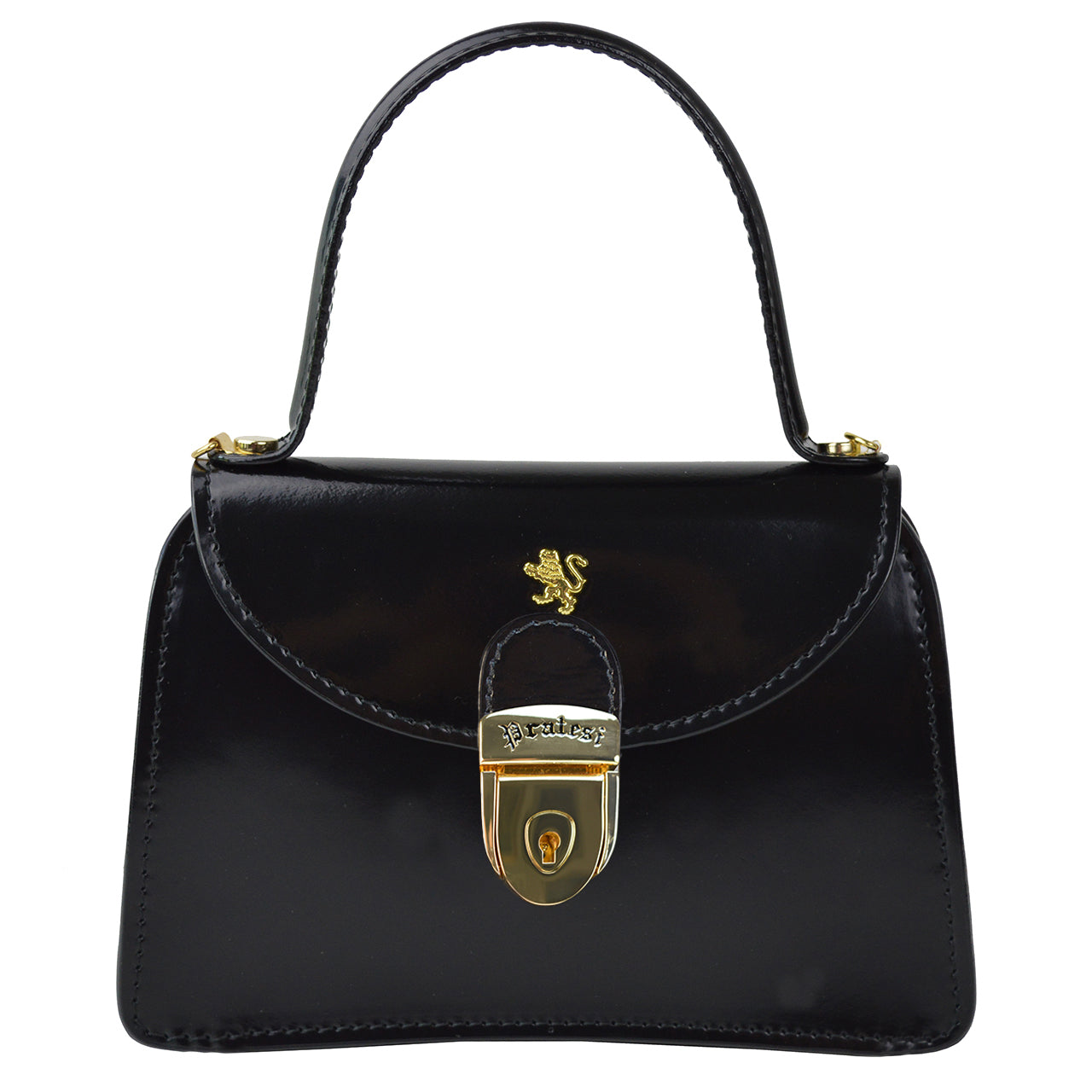 Pratesi Veneziano R285/M Lady Bag in genuine leather - Brunelleschi Black - SZN