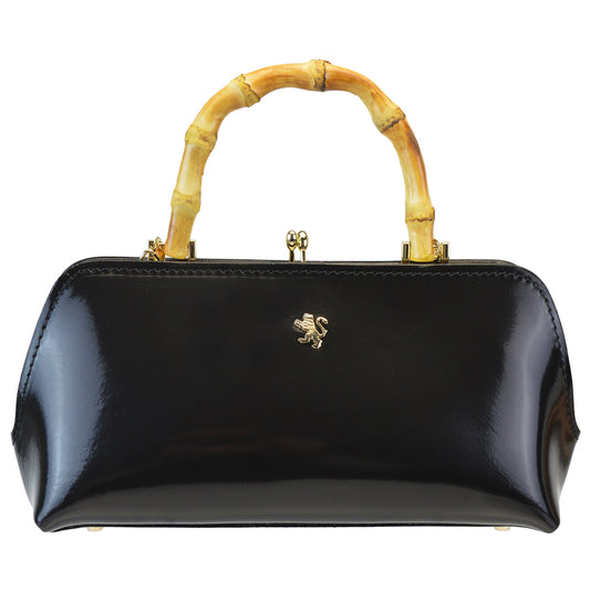 Pratesi Candeli Handbag R565 in genuine leather - Brunelleschi Black - LQE