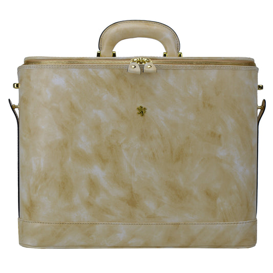 Pratesi Raphaello Laptop Bag 17 en piel de vaca - Raphaello Laptop Bag R116/17 Blanco