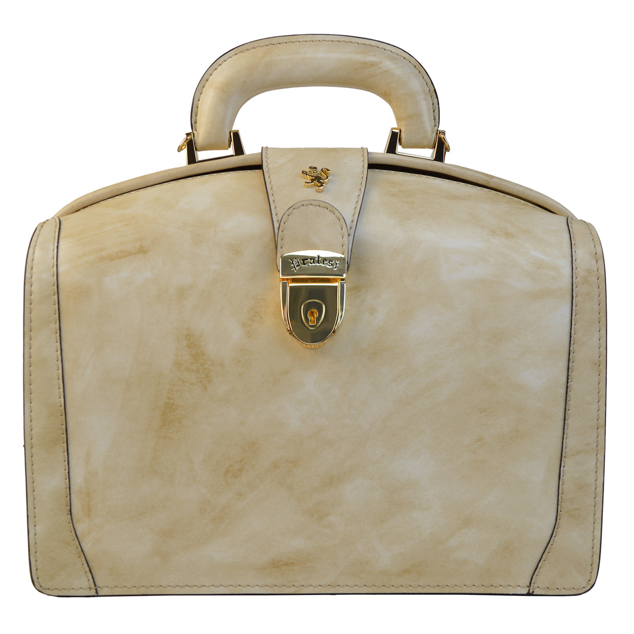 Pratesi Miss Brunelleschi Bag in genuine Italian leather - Panna