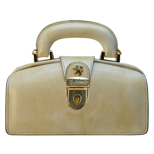 Pratesi Lady Brunelleschi Nana R120/M Woman Bag in true leather - Brunelleschi White - SZN