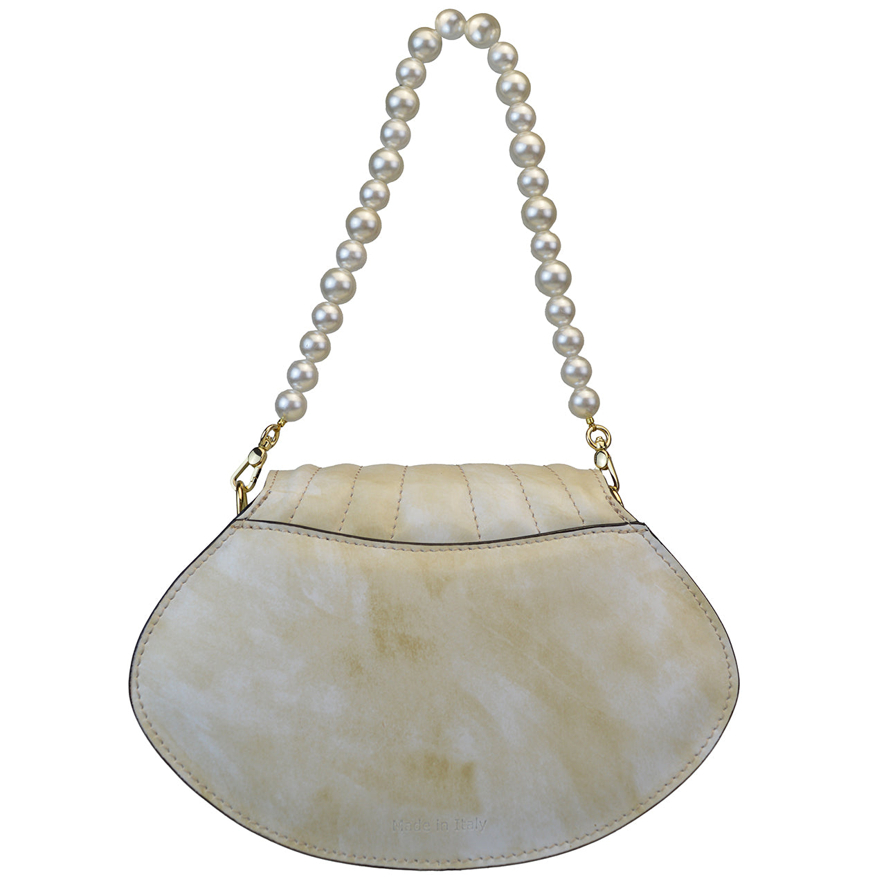 Pratesi Shell R322 Crossbody bag in Radica Genuine Leather - Radica Mustard - LQE2