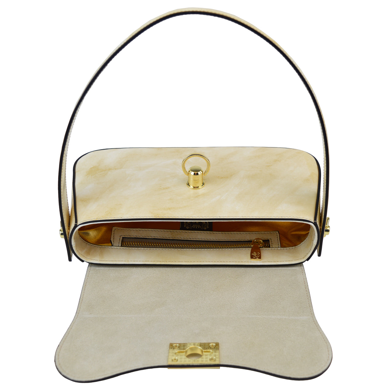 Pratesi Castellina Handbag in Brunelleschi Leather -  Cherry