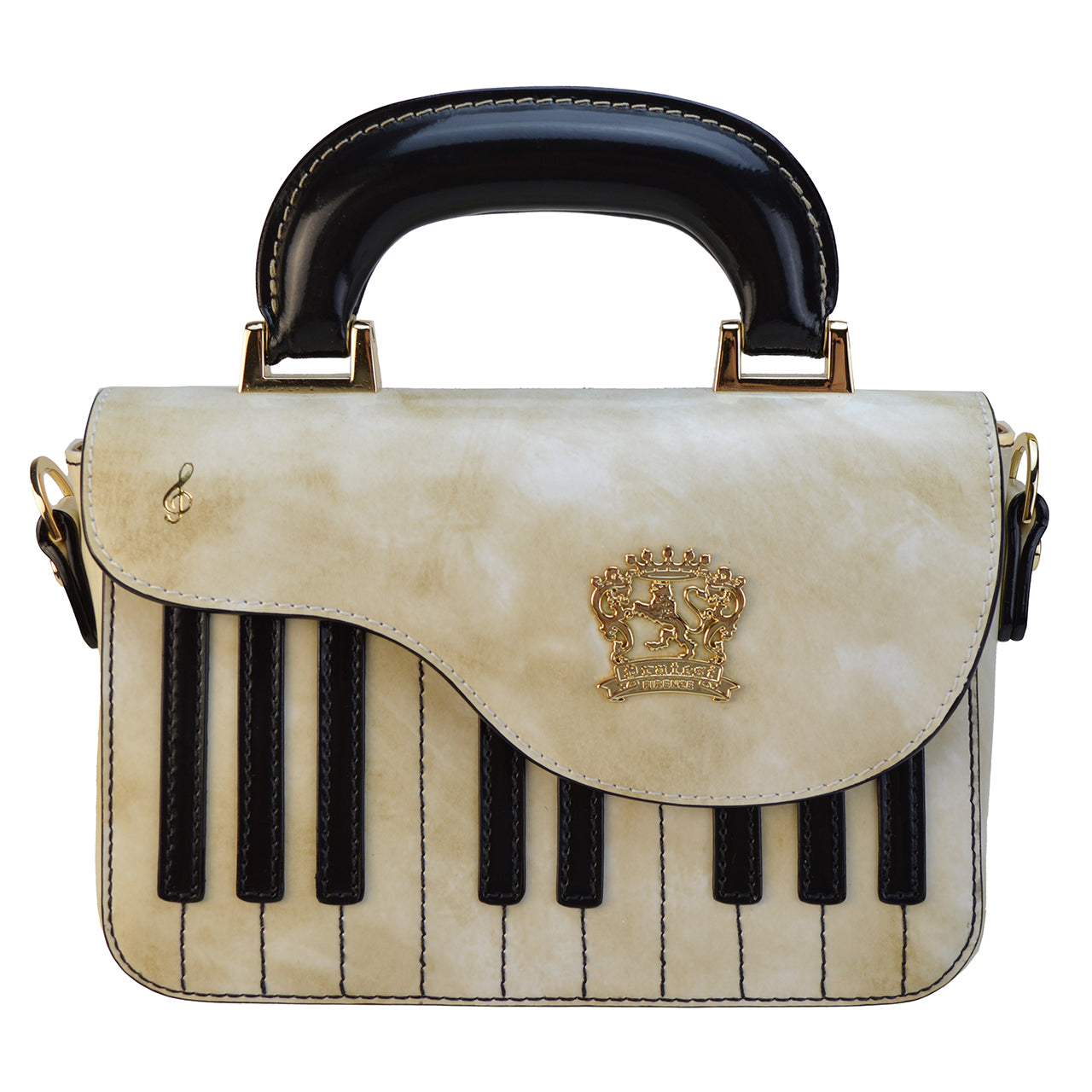 Pratesi Pianola R534 Cross Body Bag in genuine leather - Brunelleschi White - SZN