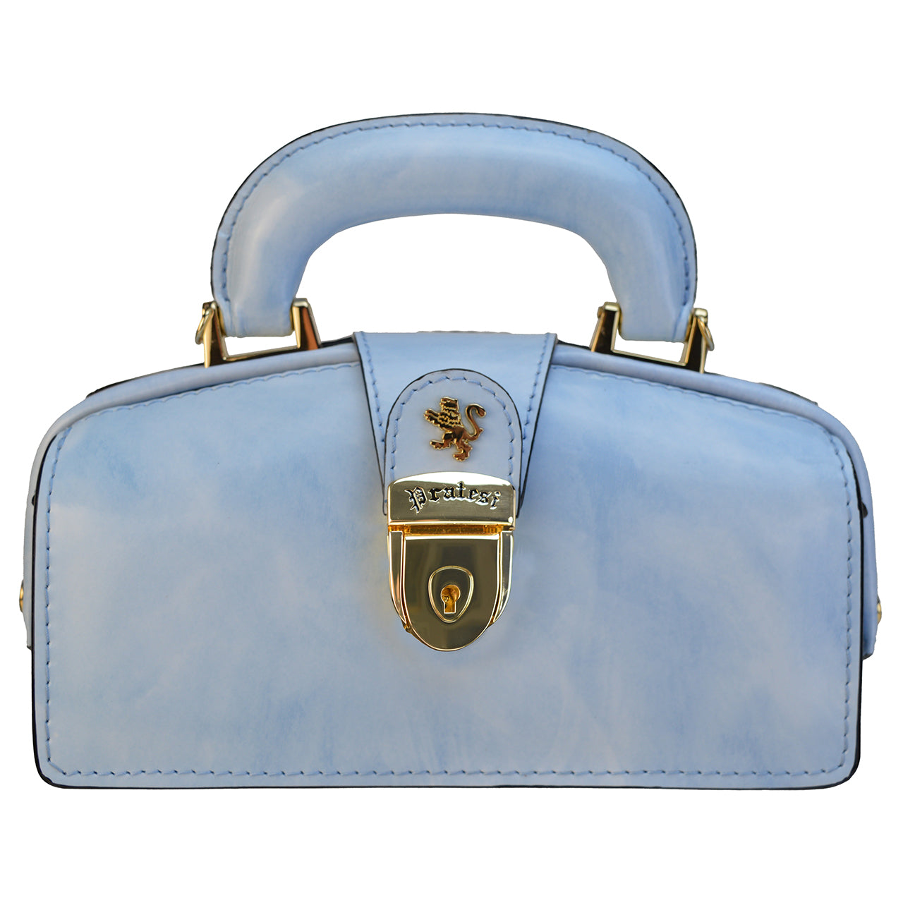 Pratesi Lady Brunelleschi Nana R120/M Bolso Mujer en auténtica piel - Radica Azul Cielo