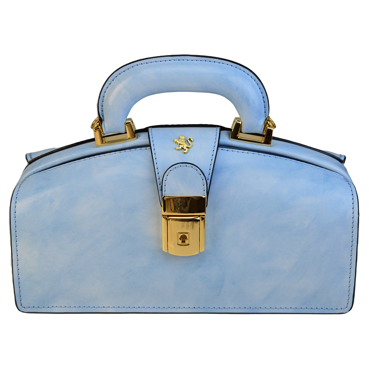 Bolso Pratesi Lady Brunelleschi en cuero de vaca - Radica Azul Cielo