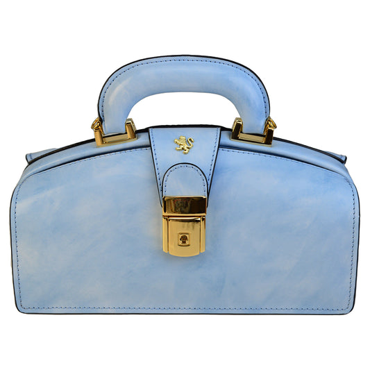 Bolso Pratesi Lady Brunelleschi en cuero de vaca - Radica Azul Cielo